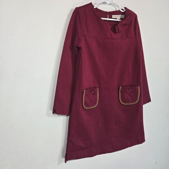 Hope & Henry Quilted Ponte Burgandy Riding Dress. Size 7. - Picture 4 of 8